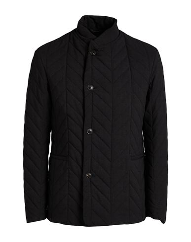 Man Jacket Black Size 34 Polyester