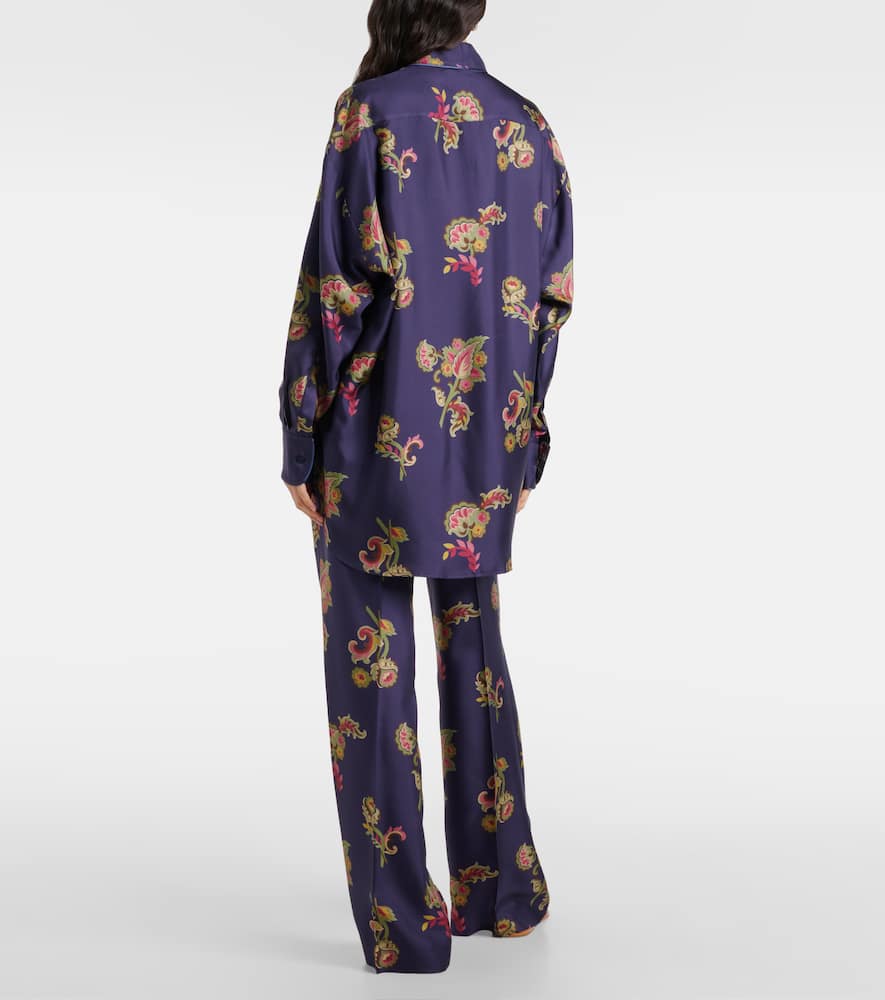 Printed silk shirt