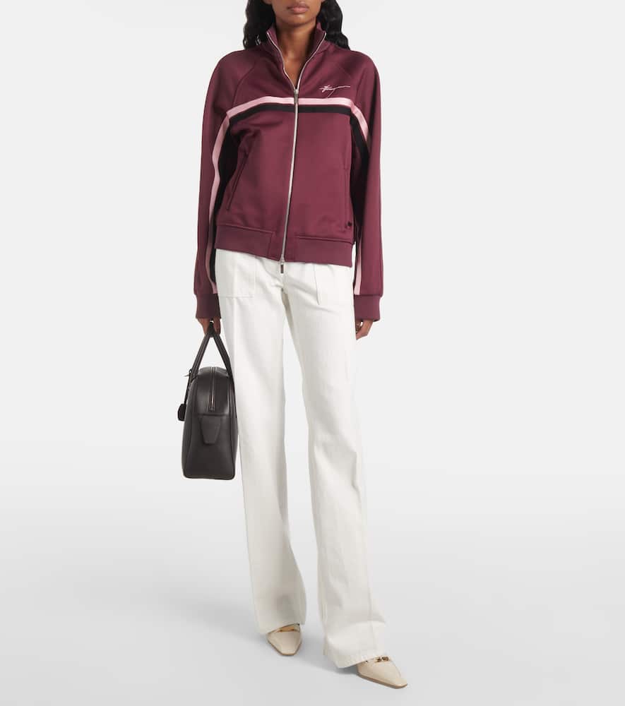 Mid-rise straight jeans