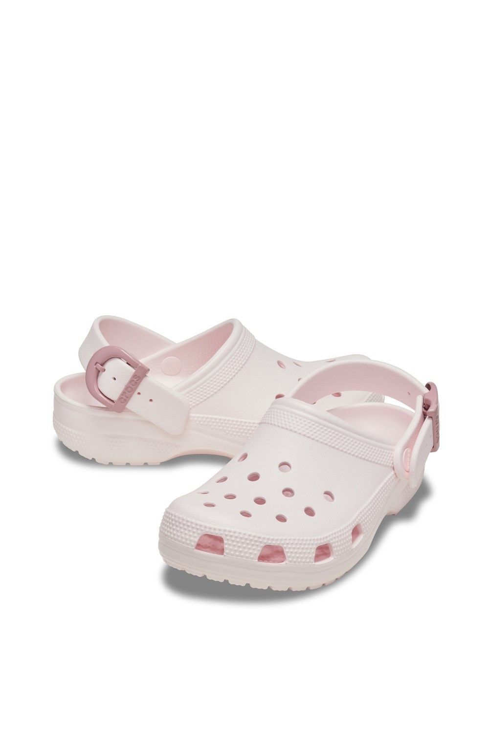 Crocs Classic Buckle Clog In Light Pink