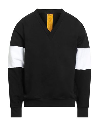 Man Sweatshirt Black Size M Cotton