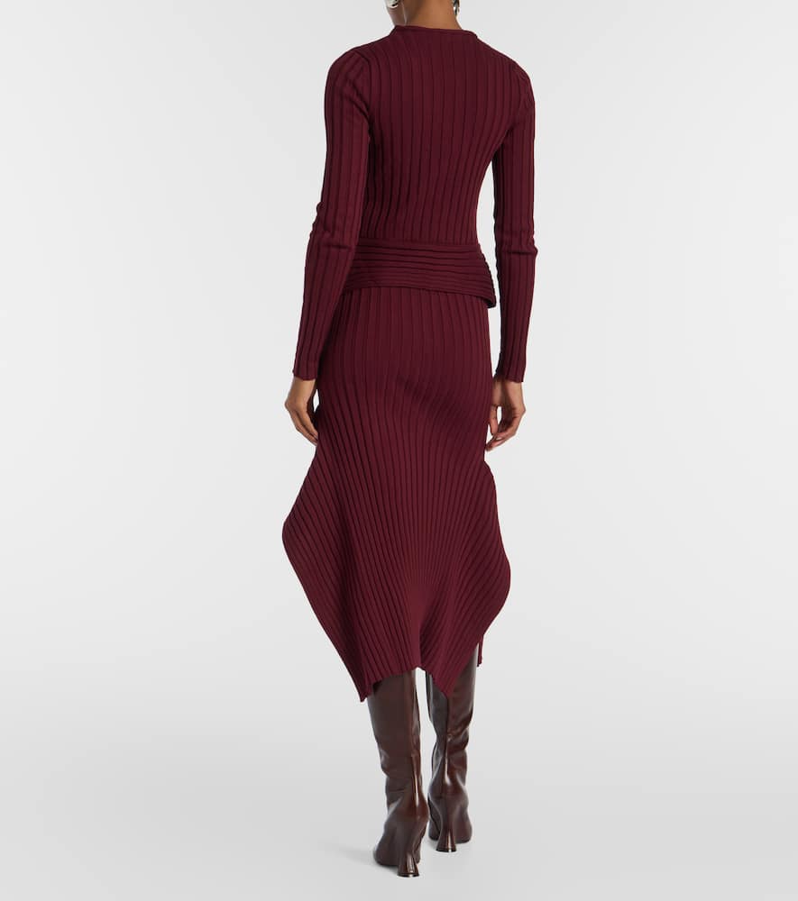 Ribbed-knit cotton top