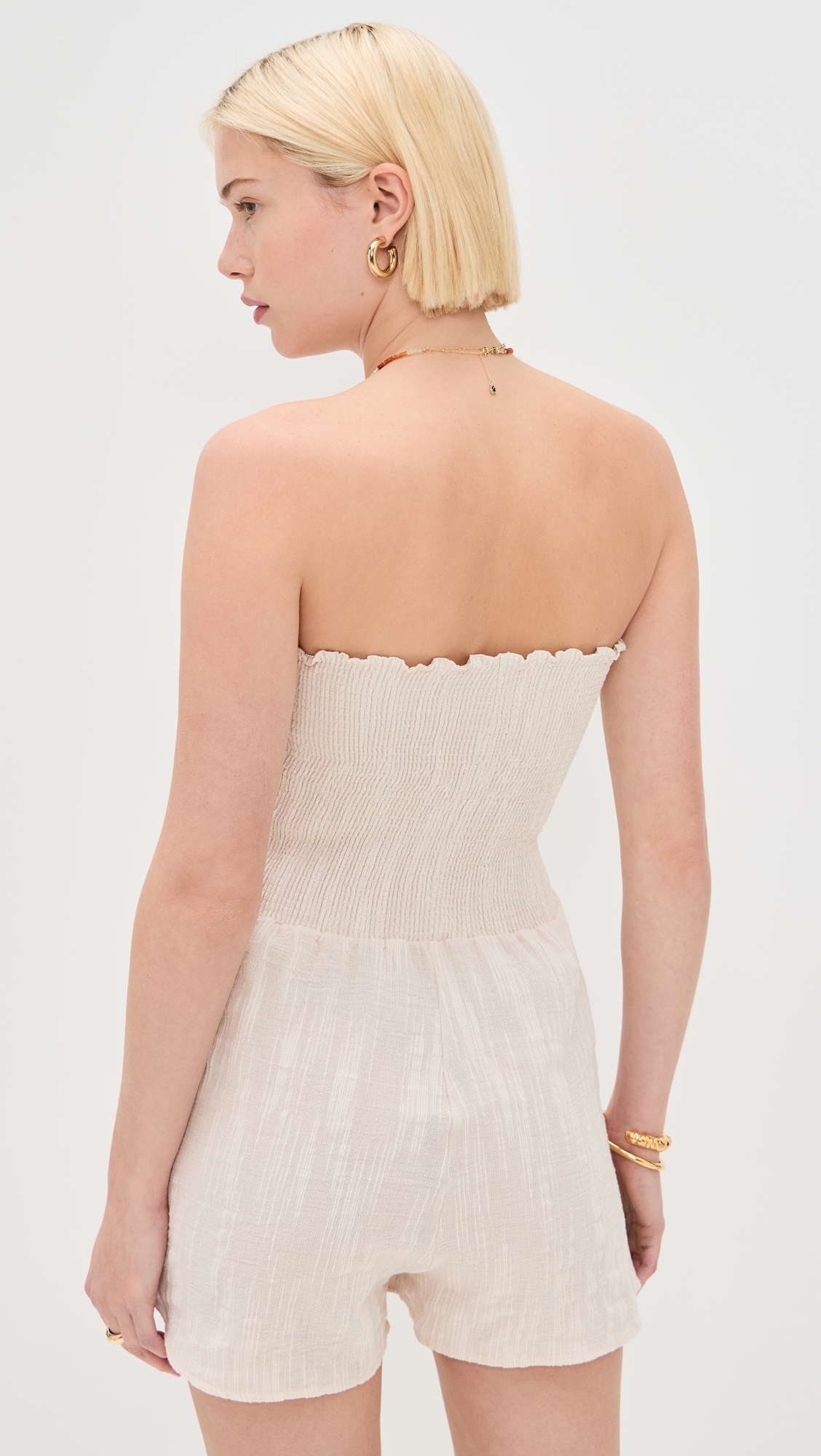 Torey Romper Beige Canvas