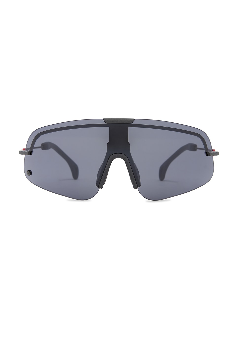 District Vision x Massimo Osti Studio Aiko Ti Sunglasses in Graphite/d+ Onyx Mirror - Grey. a