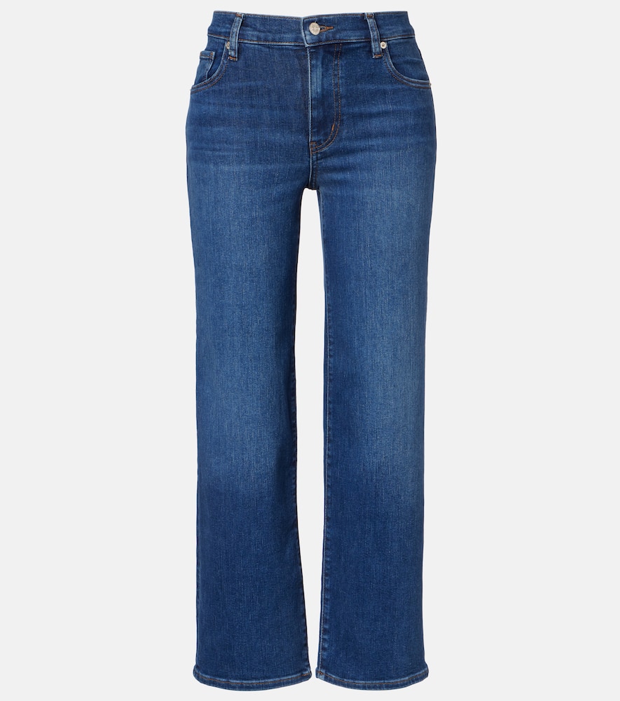 Mellow cropped mid-rise straight jeans
