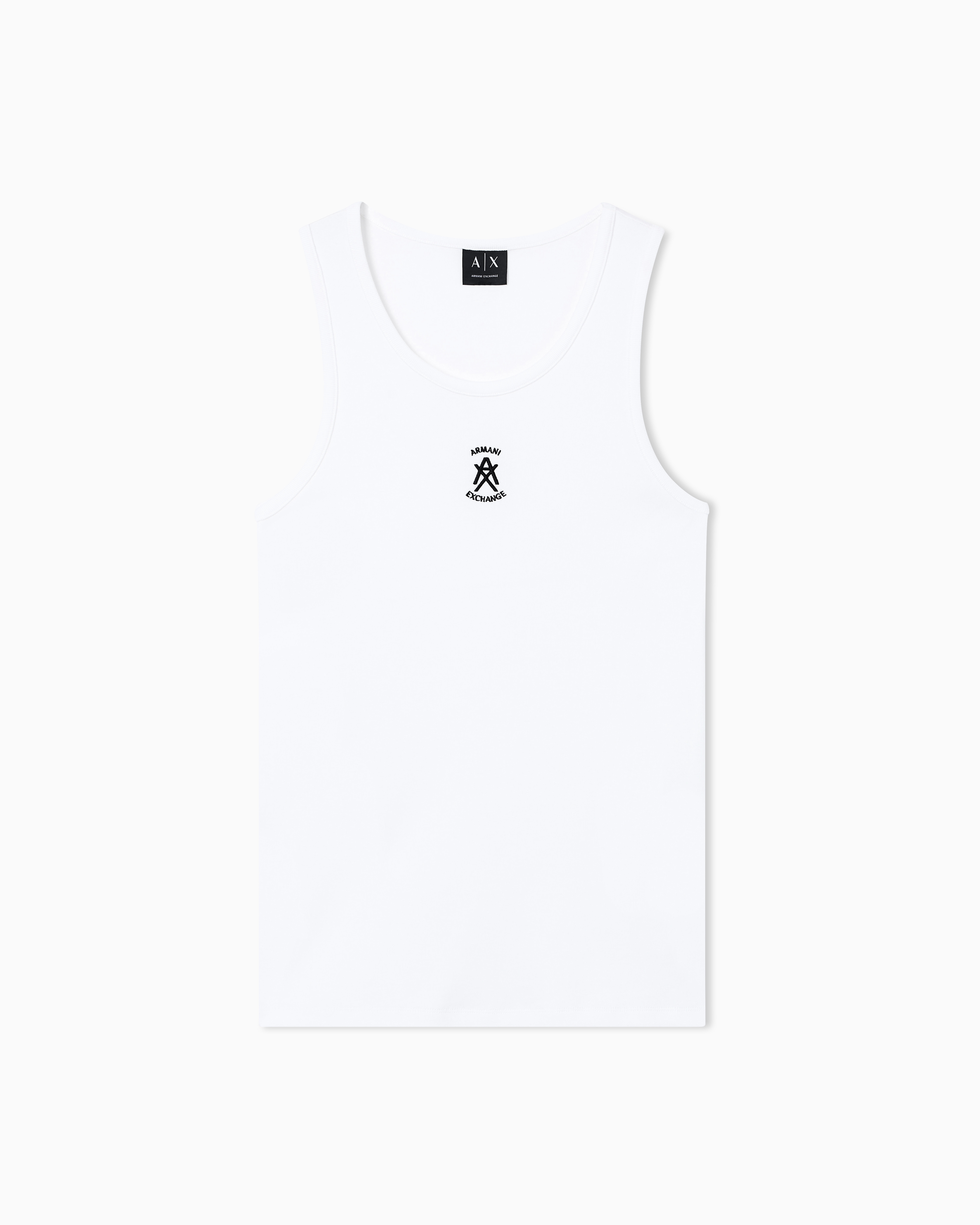 Ribbed tank top with logo