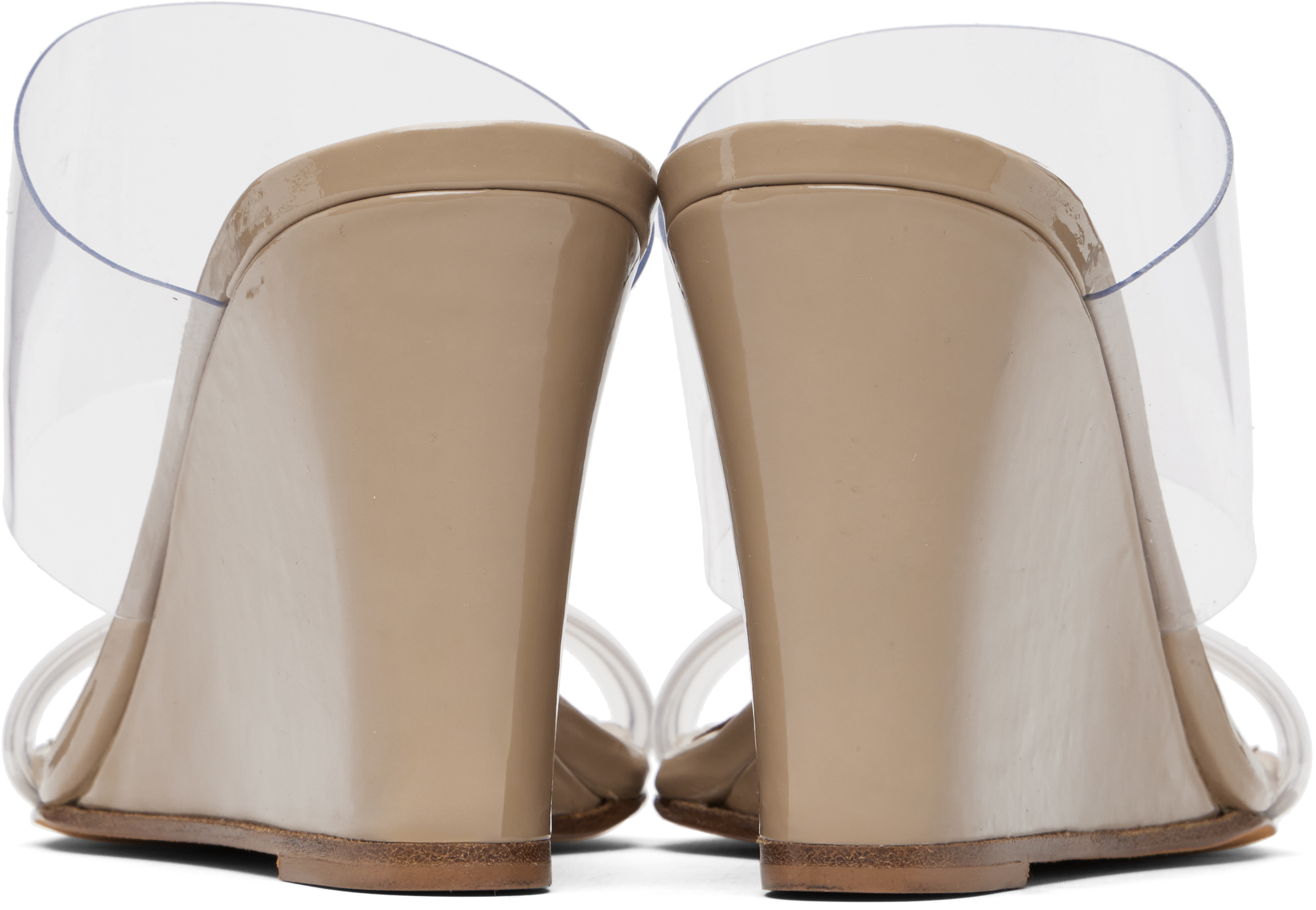 Beige Olympia Wedge Heeled Sandals
