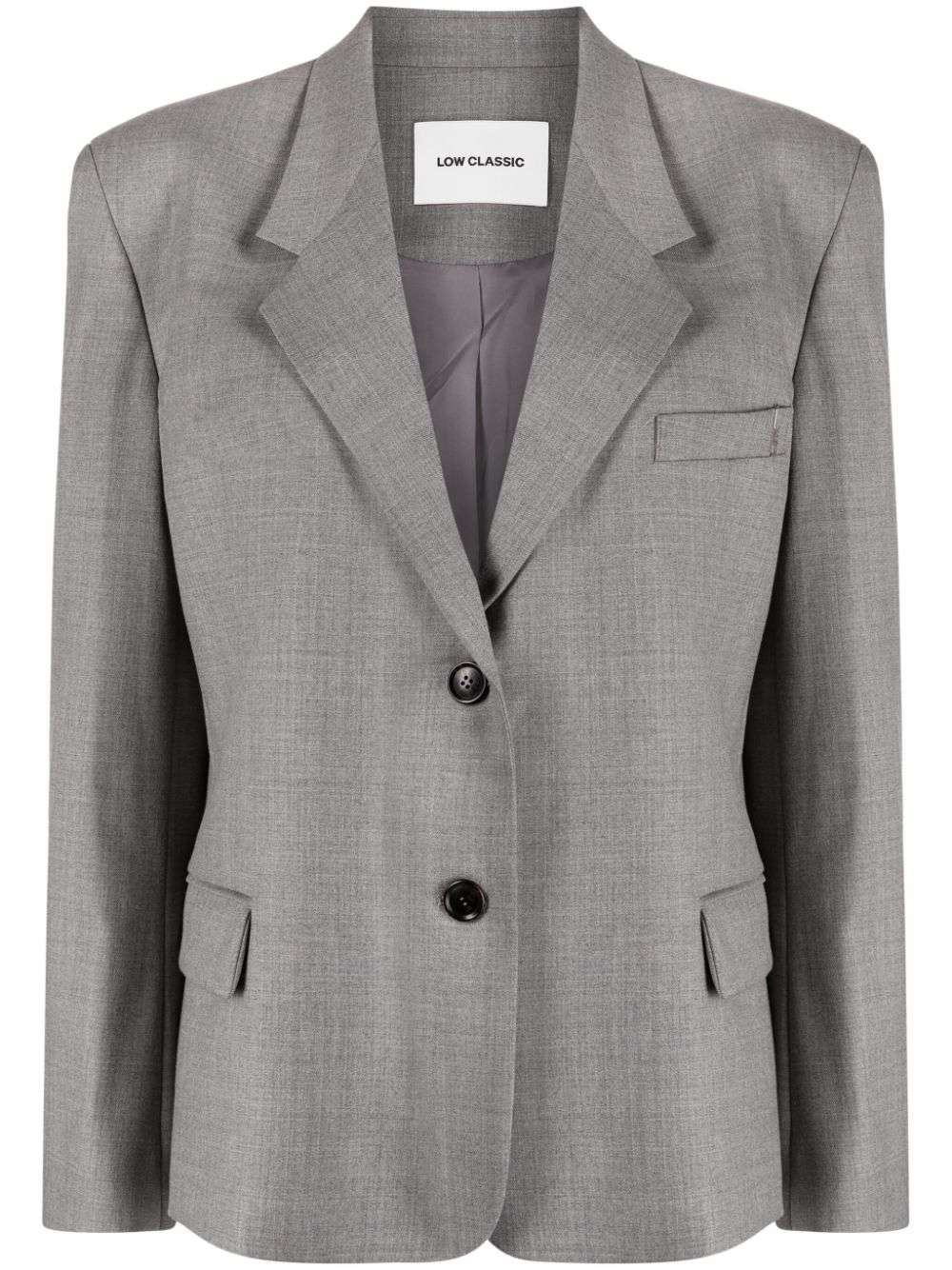 Classic single-breasted blazer - Grey