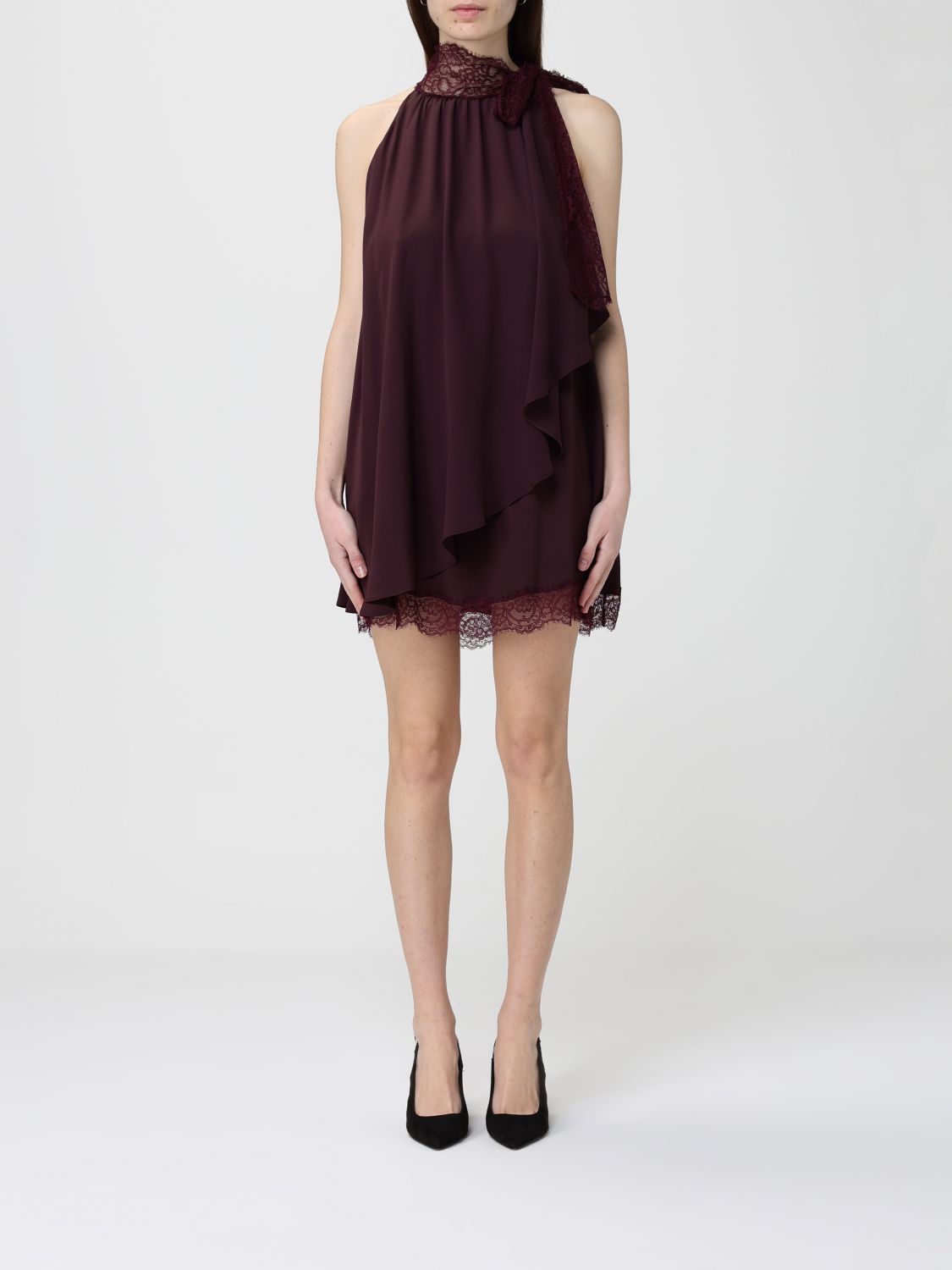 Dress Woman color Burgundy