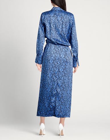 Woman Midi dress Azure Size 10 Polyester