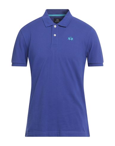 La Martina Man Polo shirt Purple Size 3XL Cotton