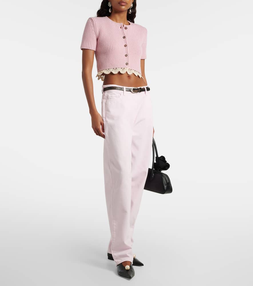 High-rise wide-leg jeans