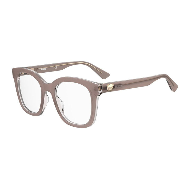 MOS630 Square Full Rim Eyeglasses — Beige