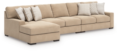 Larce 3-Piece Performance Fabric Sectional with Chaise, Dune
