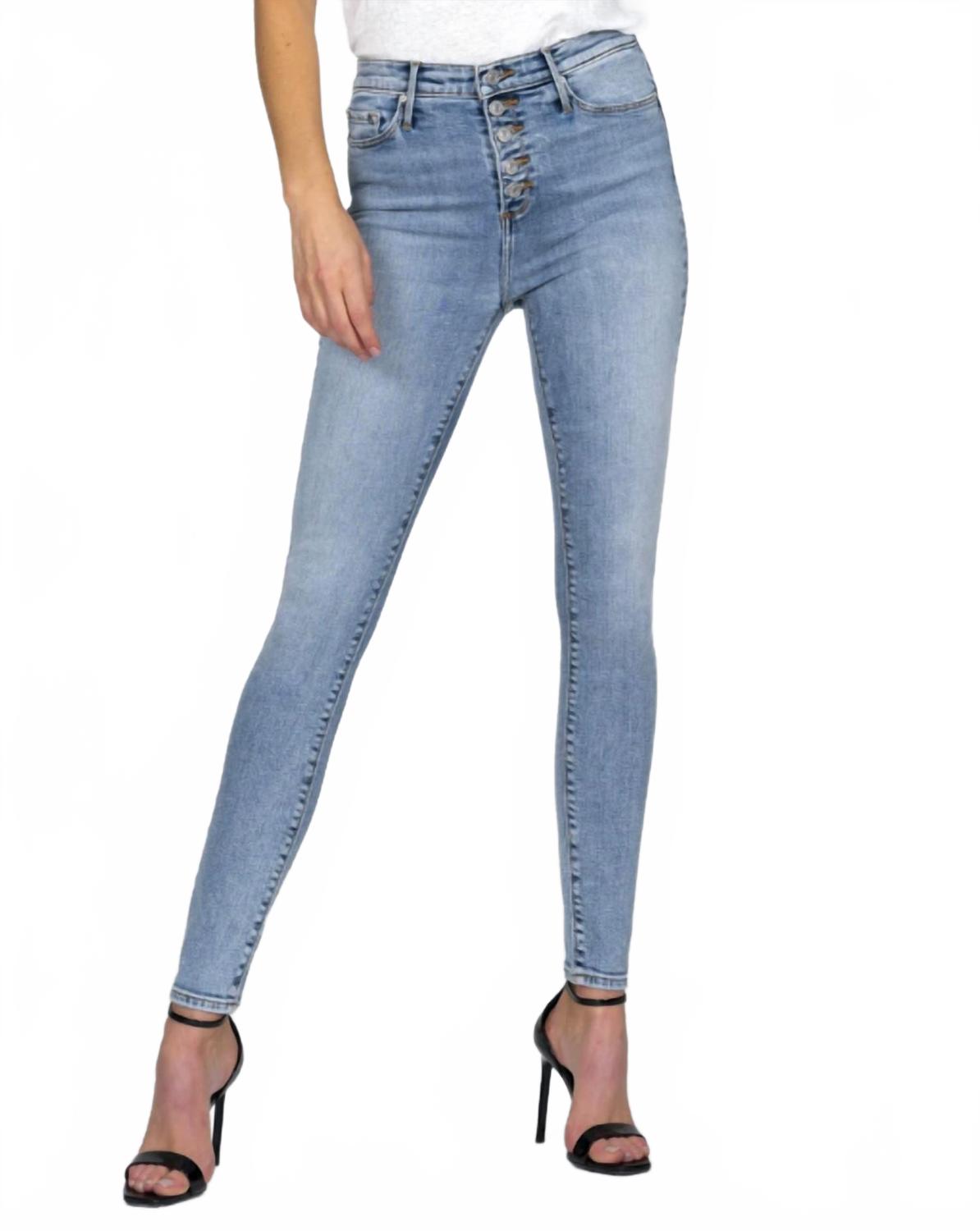 Christie Super High Rise Jeans In Ocean Eyes