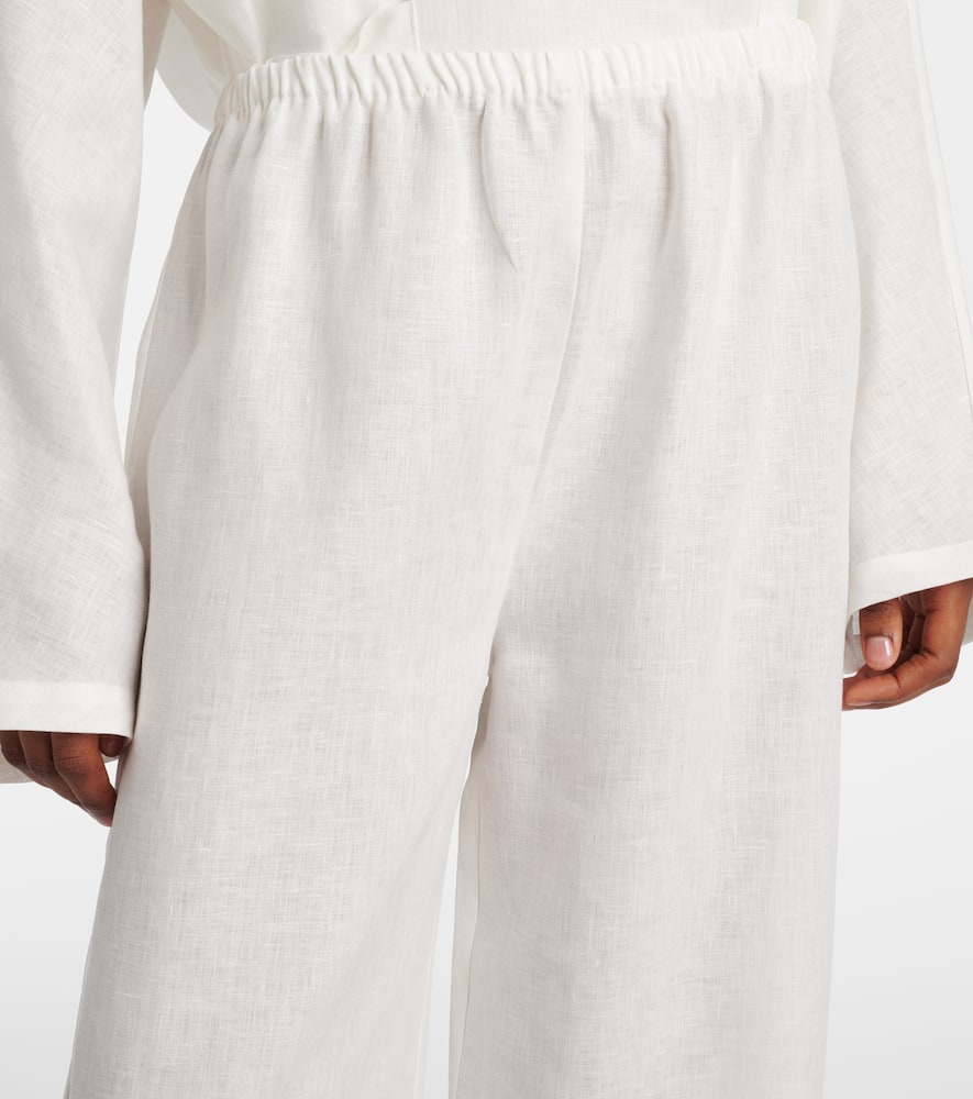 Austin linen wide-leg pants