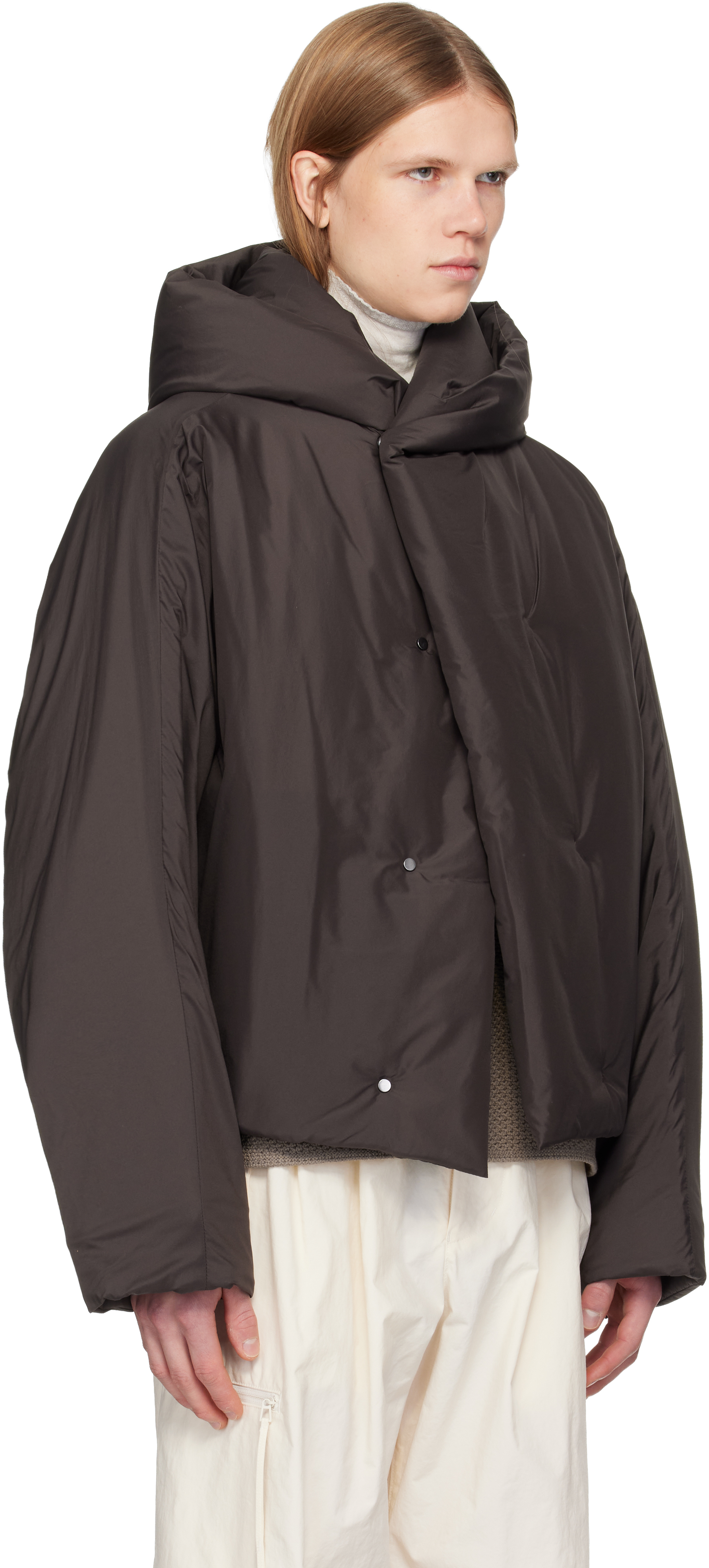 Brown Blouson Duvet Jacket
