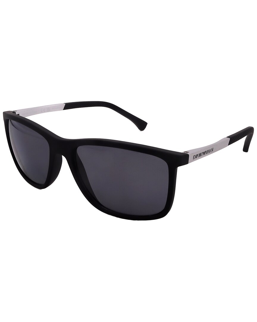 Armani Men's EA4058 58mm Polarized Sunglasses