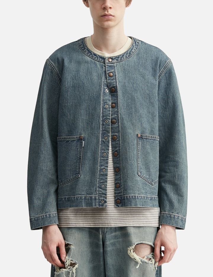 Faded Button Dneim Jacket