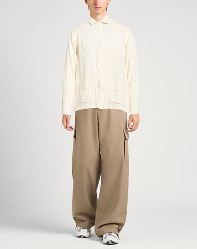 Man Shirt Ivory Size L Cotton