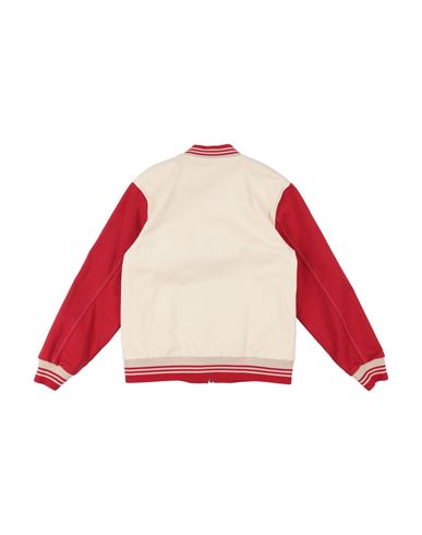 Kid Boy Jacket Red Size 10 Cotton, Elastane