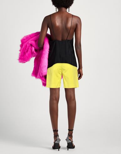 Malìparmi Woman Shorts & Bermuda Shorts Lime green Size 2 Cotton, Polyamide, Elastic fibres
