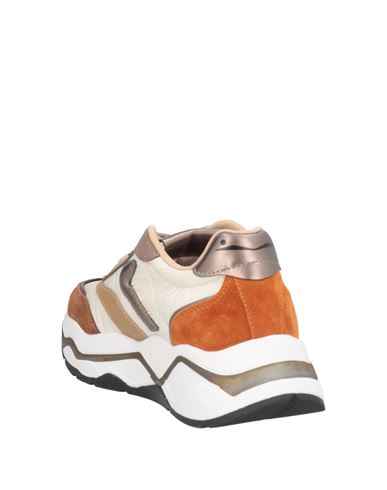 Voile Blanche Woman Sneakers Off white Size 6 Leather, Textile fibers