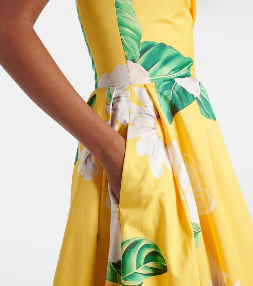 Lynn floral cotton midi dress