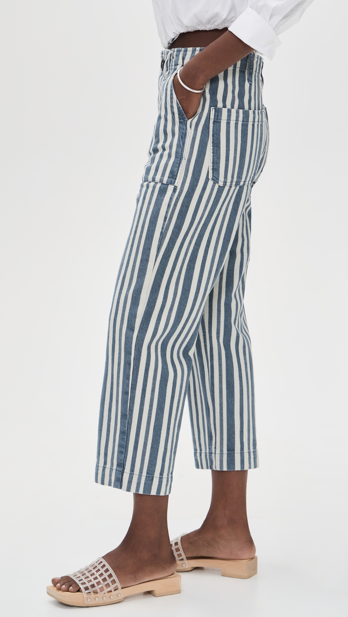 Alex Utility Pants Fisherman Blue Stripe