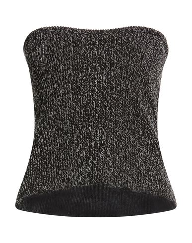 Crème Woman Top Black Size M Cotton