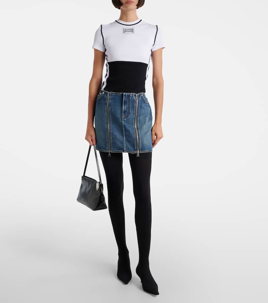 Denim miniskirt