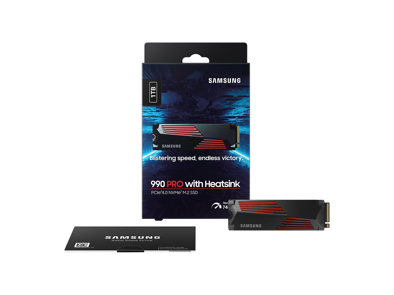 990 PRO w/ Heatsink PCIe®4.0 NVMe™ SSD 1TB(MZ-V9P1T0CW)