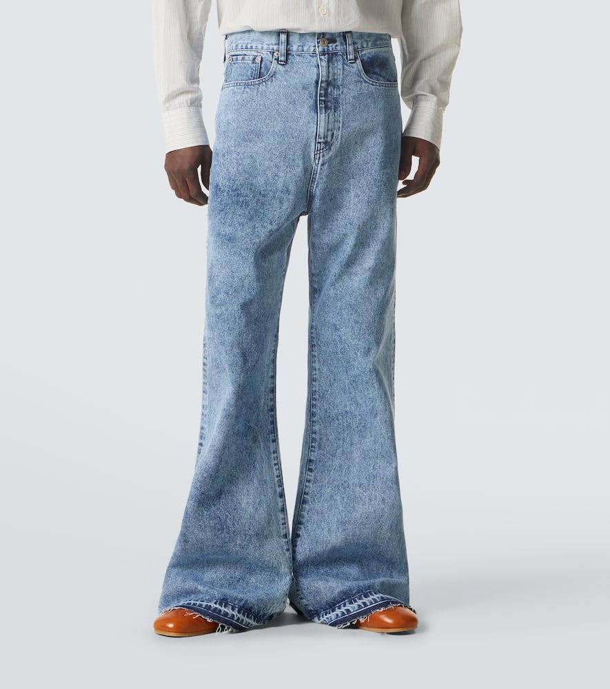 High-rise flared jeans