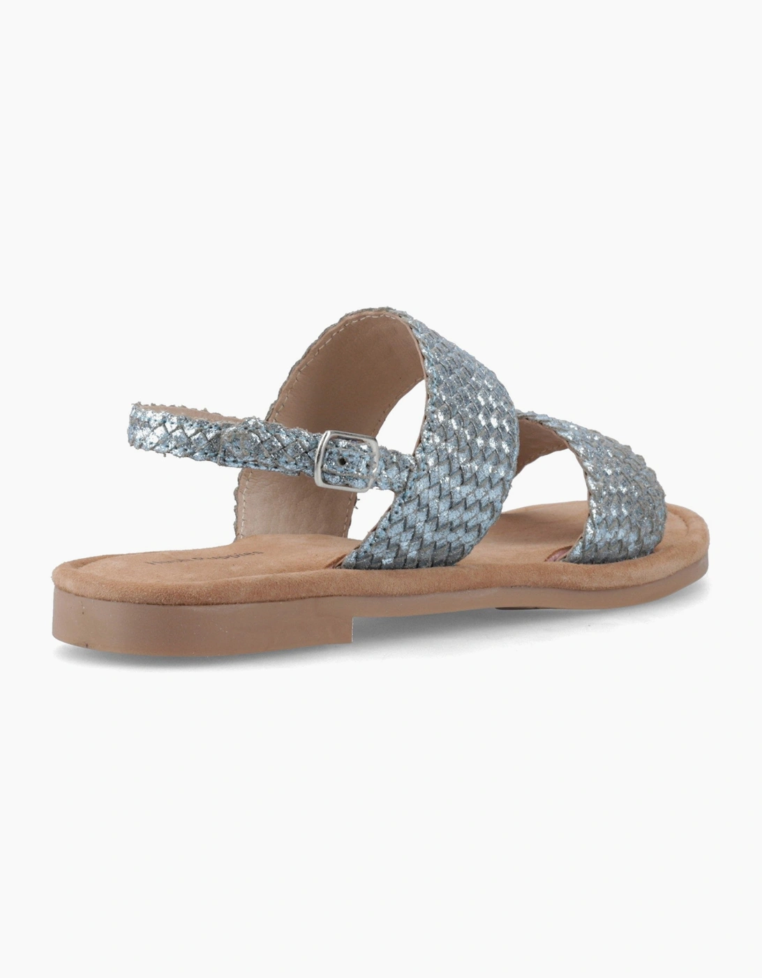 Women's Hush Puppies HELENE SANDAL WIDE FIT Womens Cross Strap Sandals Blue