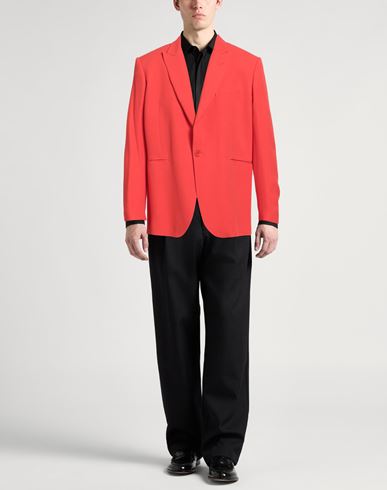 Man Blazer Red Size S Acetate, Viscose