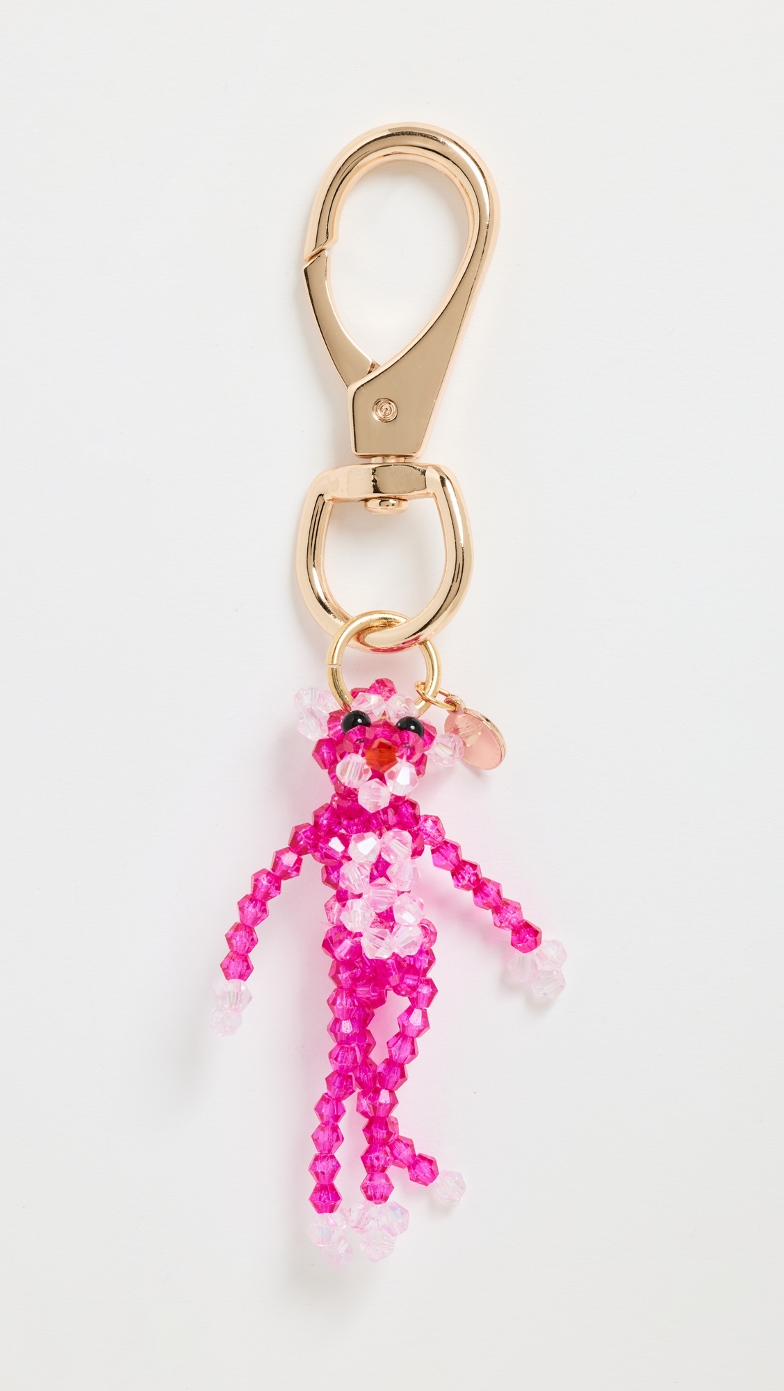 Pink Panther Bag Charm Keychain Pink One Size
