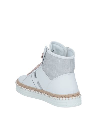 Woman Sneakers White Size 5.5 Leather, Textile fibers