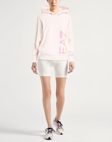 Woman Sweatshirt Light pink Size 3XL Organic cotton, Modal, Elastane