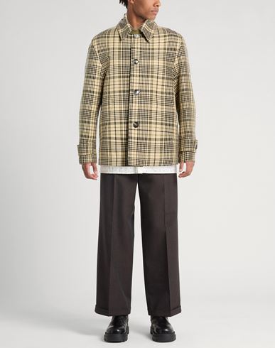 Man Jacket Beige Size L Cotton, Polyamide