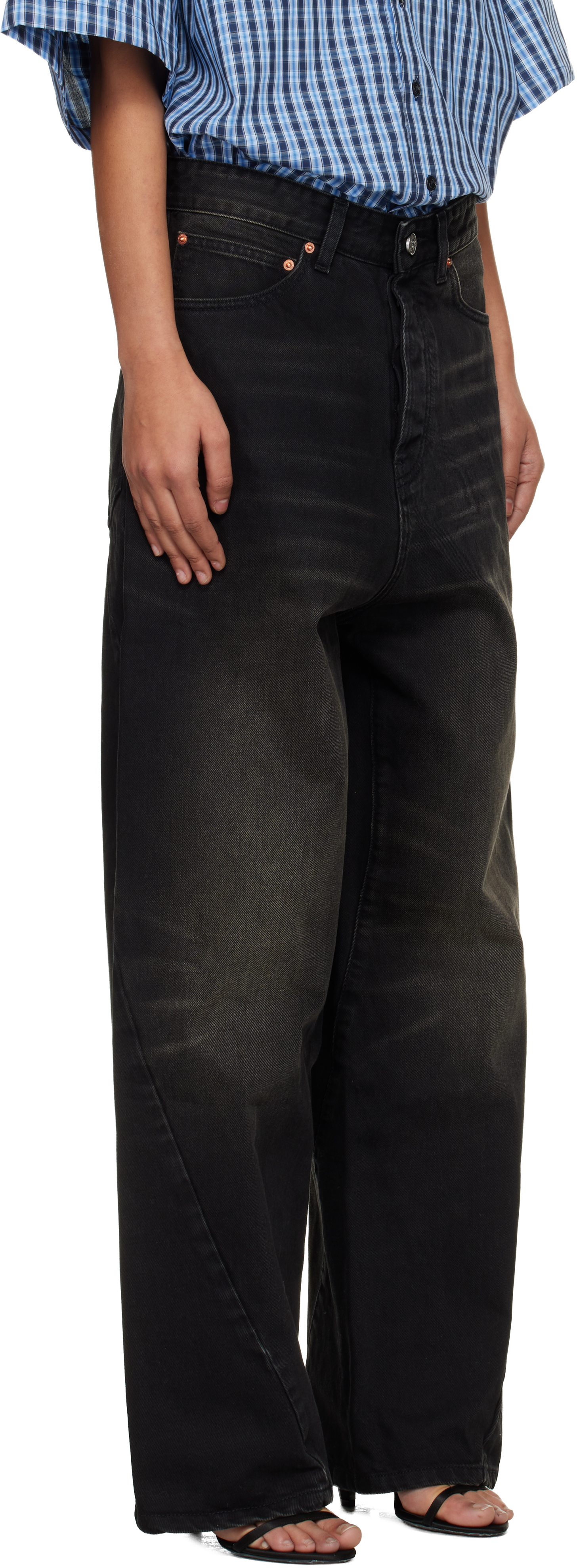 Black Spiral Jeans