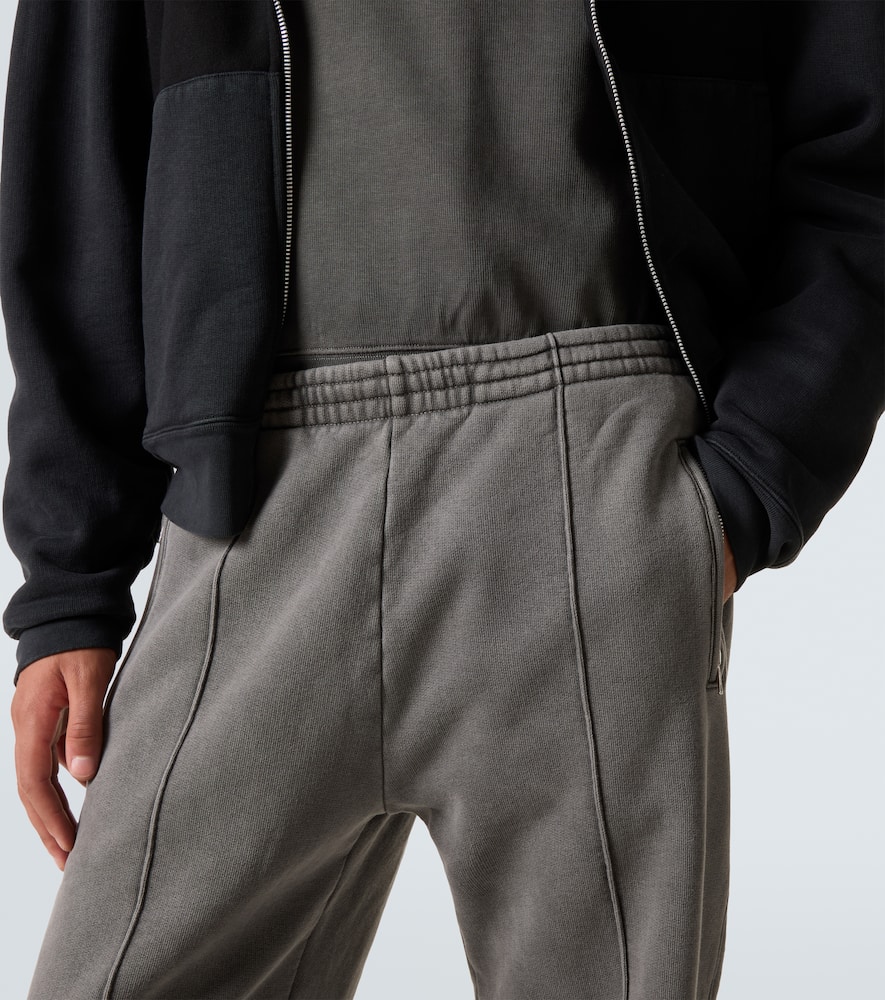 Cotton jersey wide-leg sweatpants