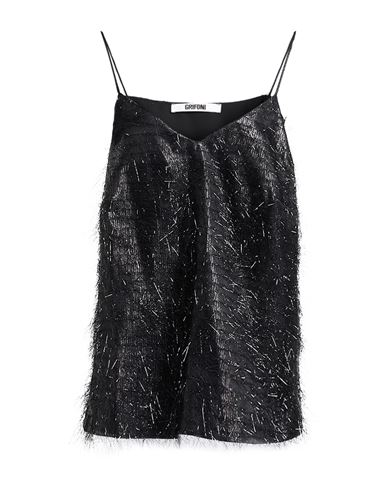 Grifoni Woman Top Black Size 8 Polyester