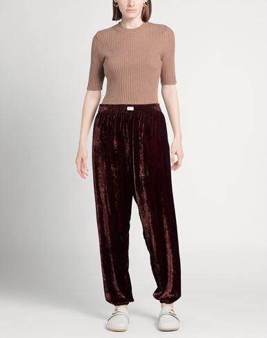 Woman Pants Dark brown Size 2 Cotton, Polyamide