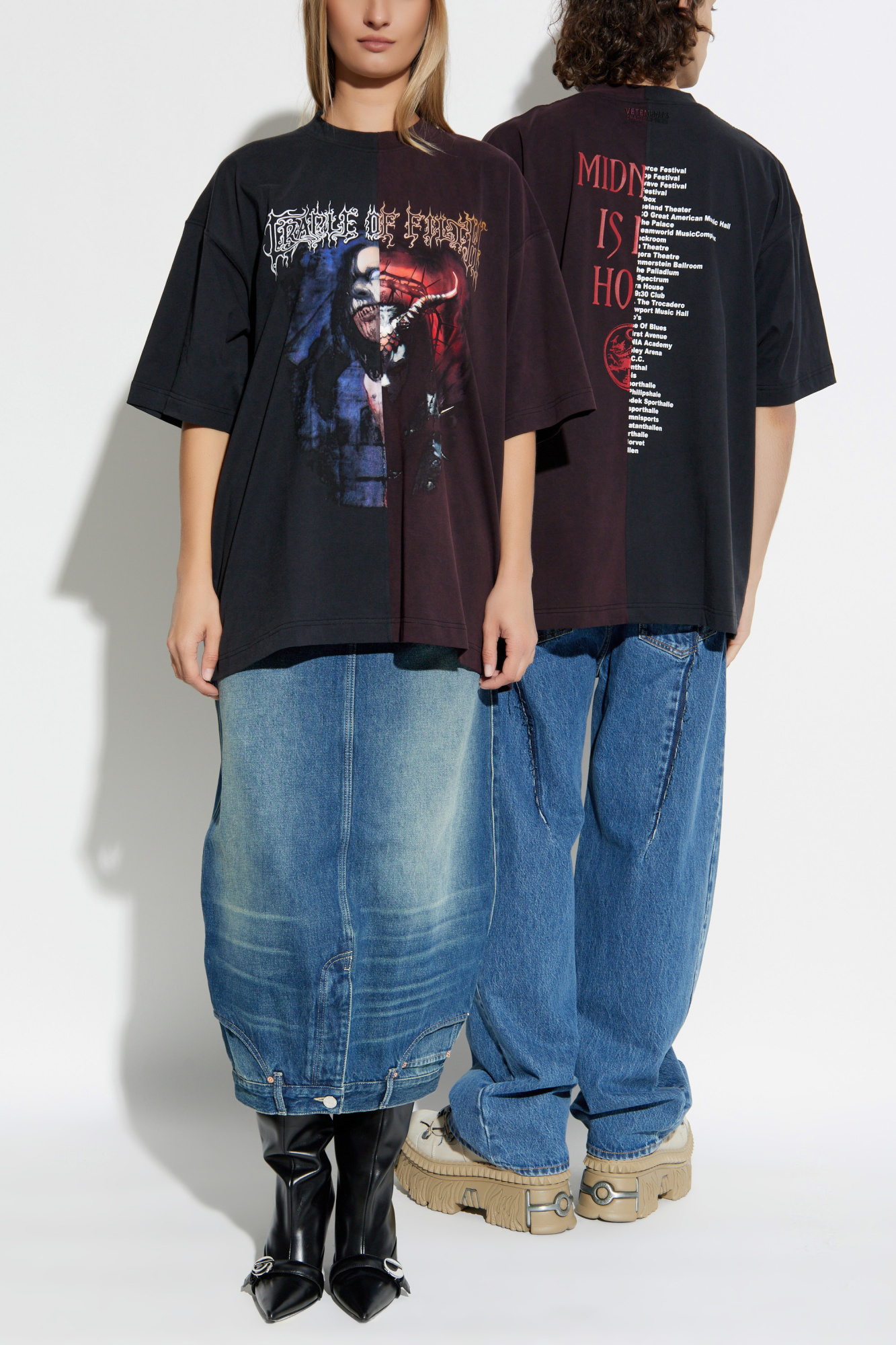 T-shirt With Print, Unisex, Black