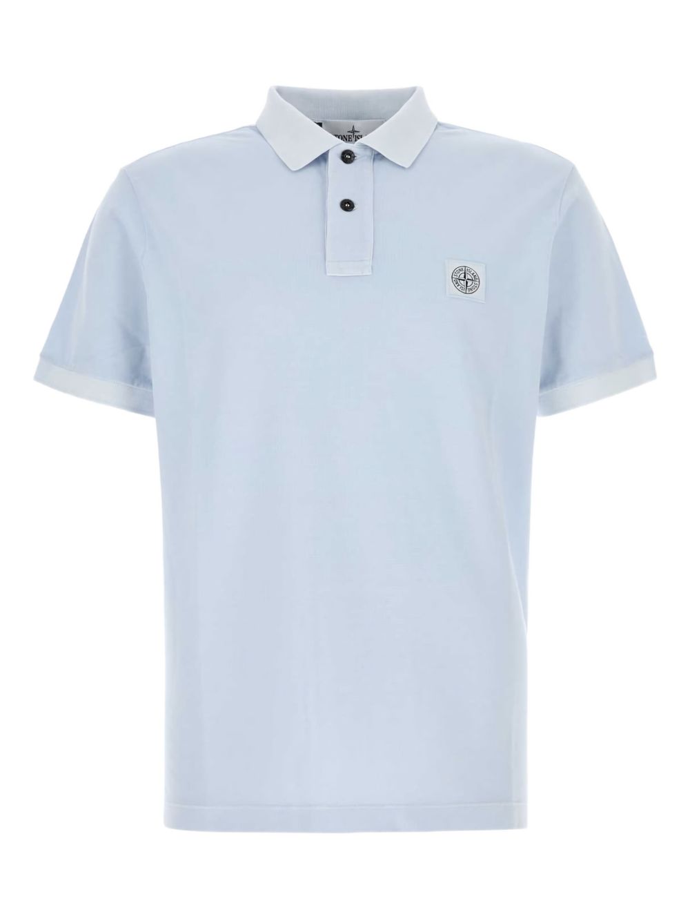 Compass-motif polo shirt - Blue