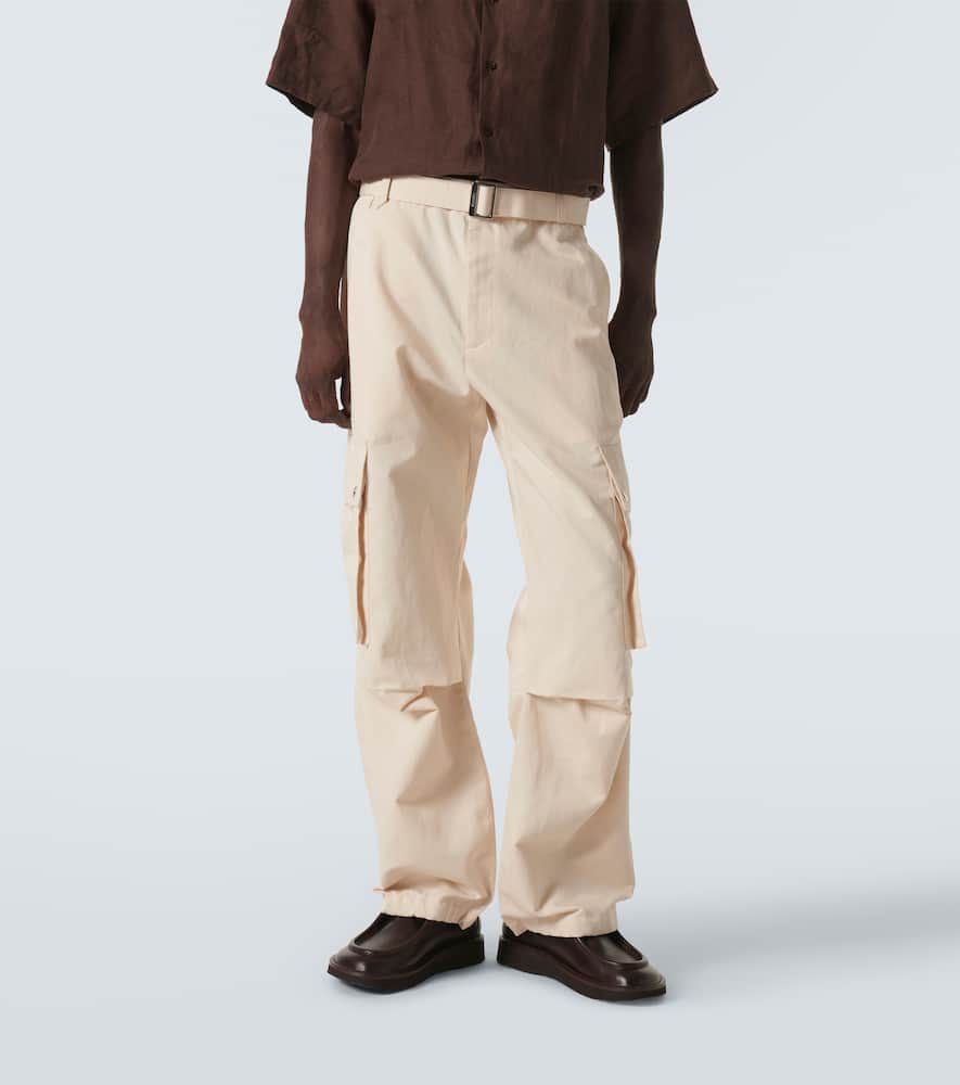 Le Cargo cotton and linen cargo pants