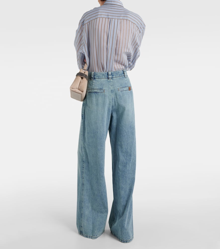 High-rise wide-leg jeans