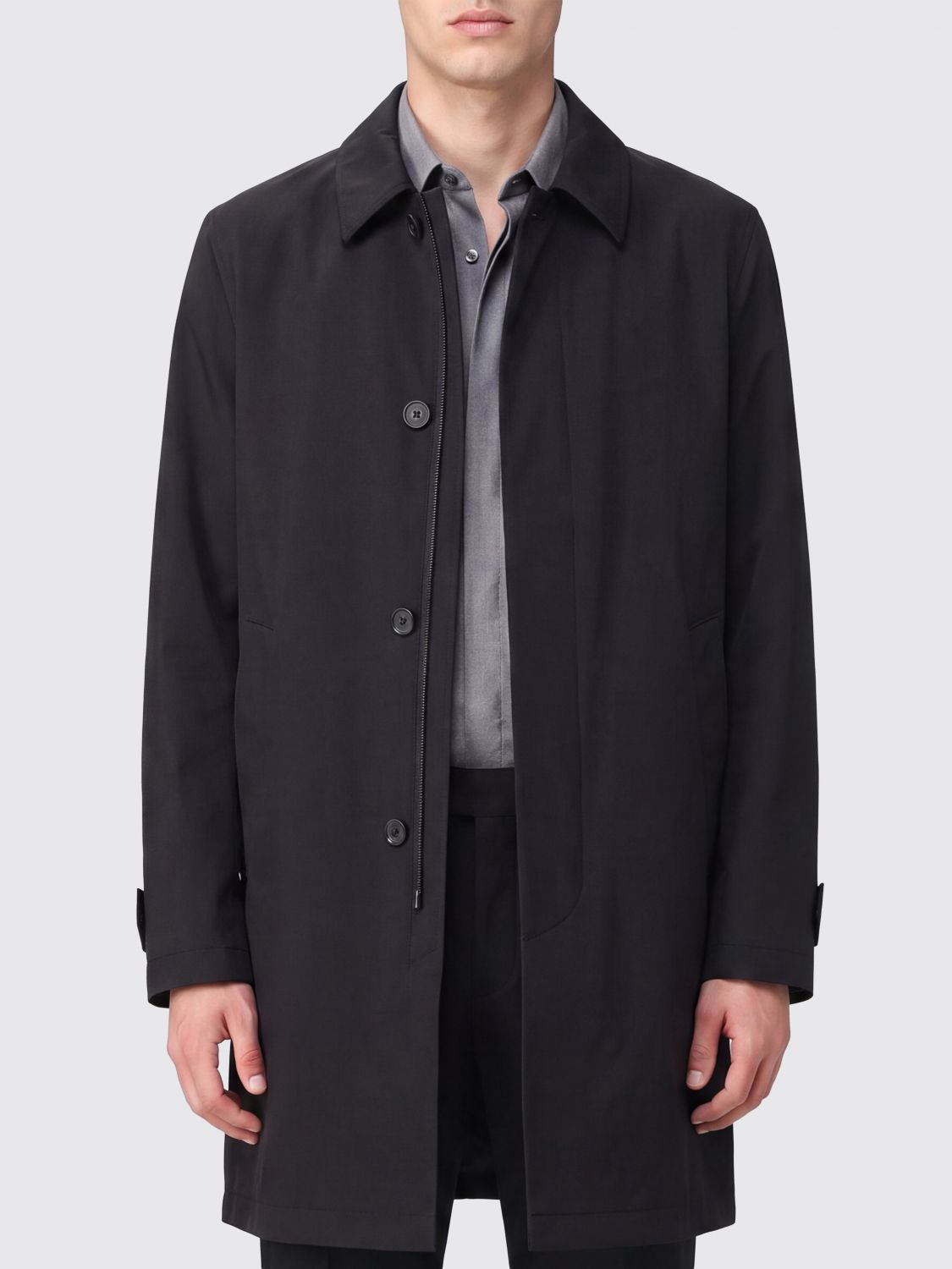 Coat Men color Blue