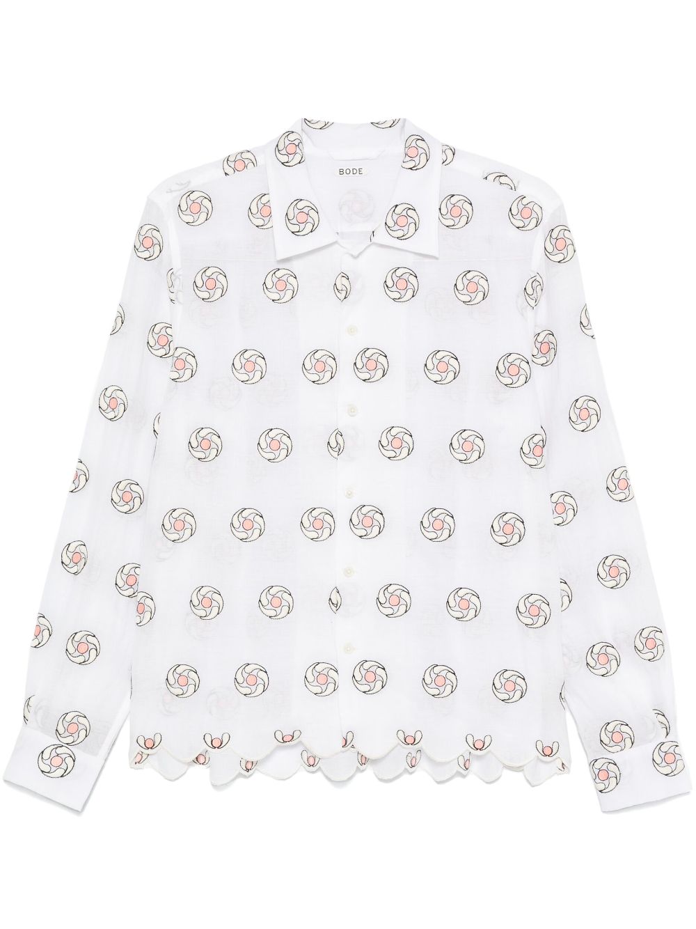 Floral Aperture shirt - White