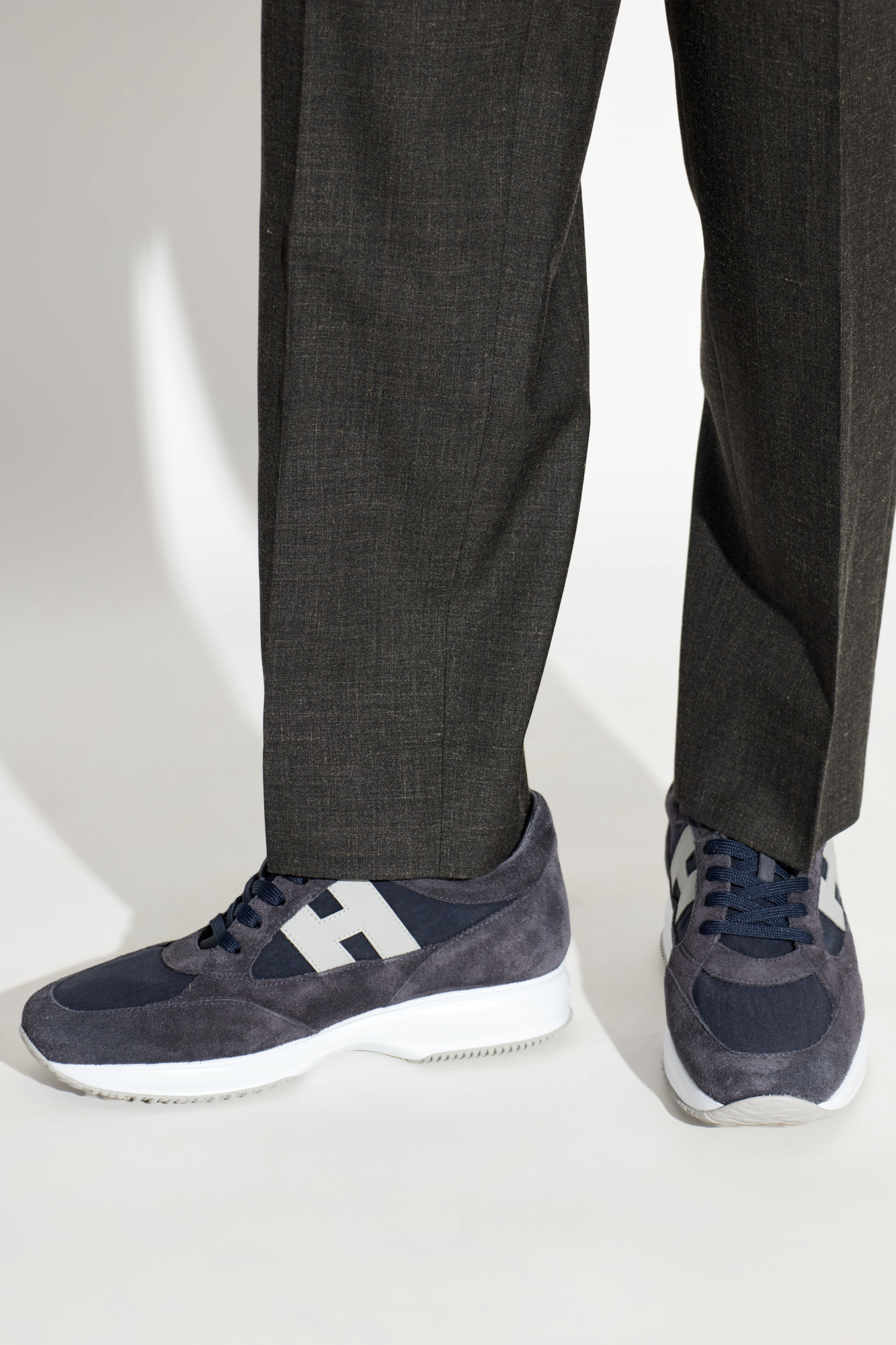 ‘Interactive’ Sports Shoes, Men's, Navy Blue